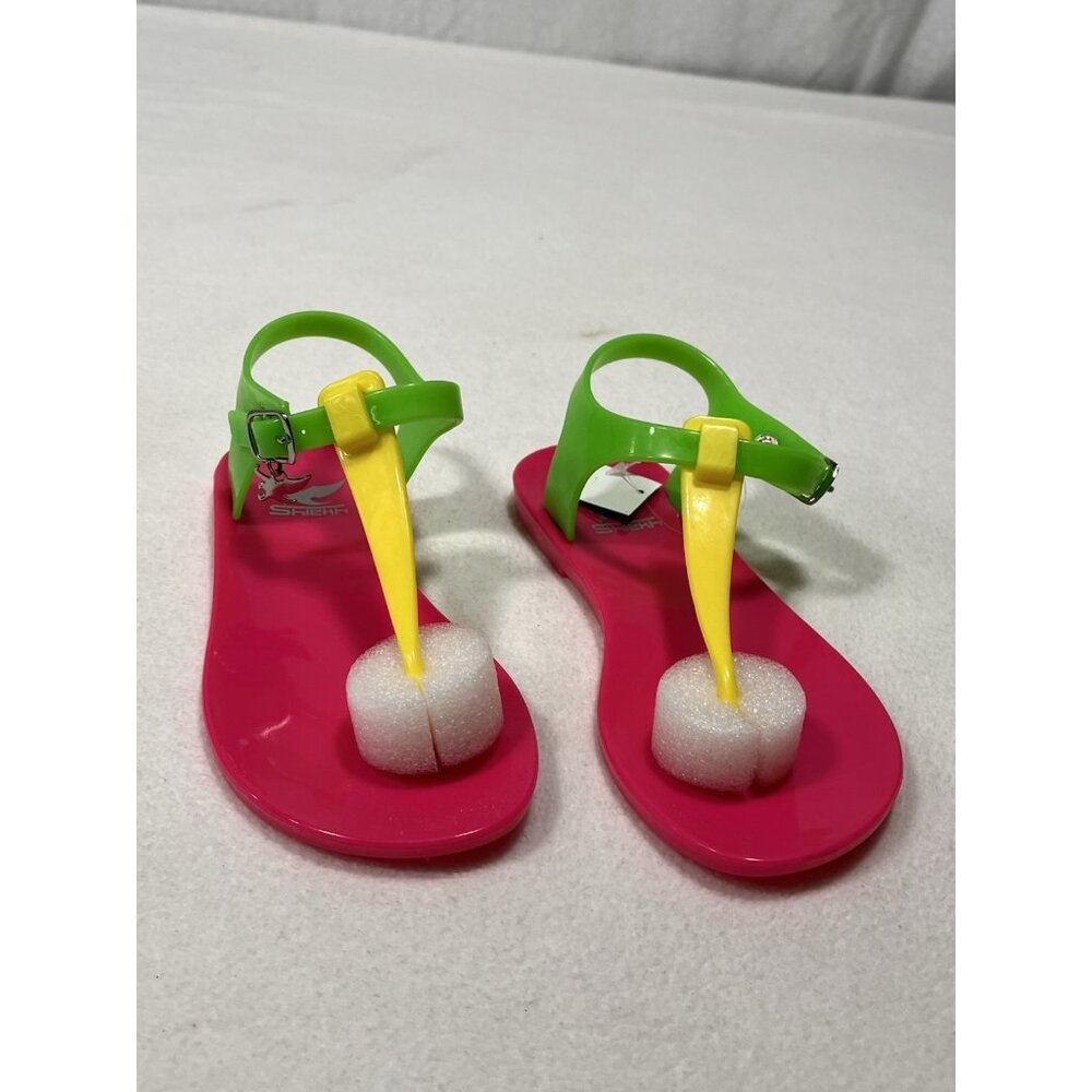 Girls Jelly Sandals Size 12 Shiekh IAN-IIS Pink Yellow Green New in Box